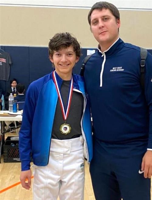 AHS Saber Fencing Gold Medal